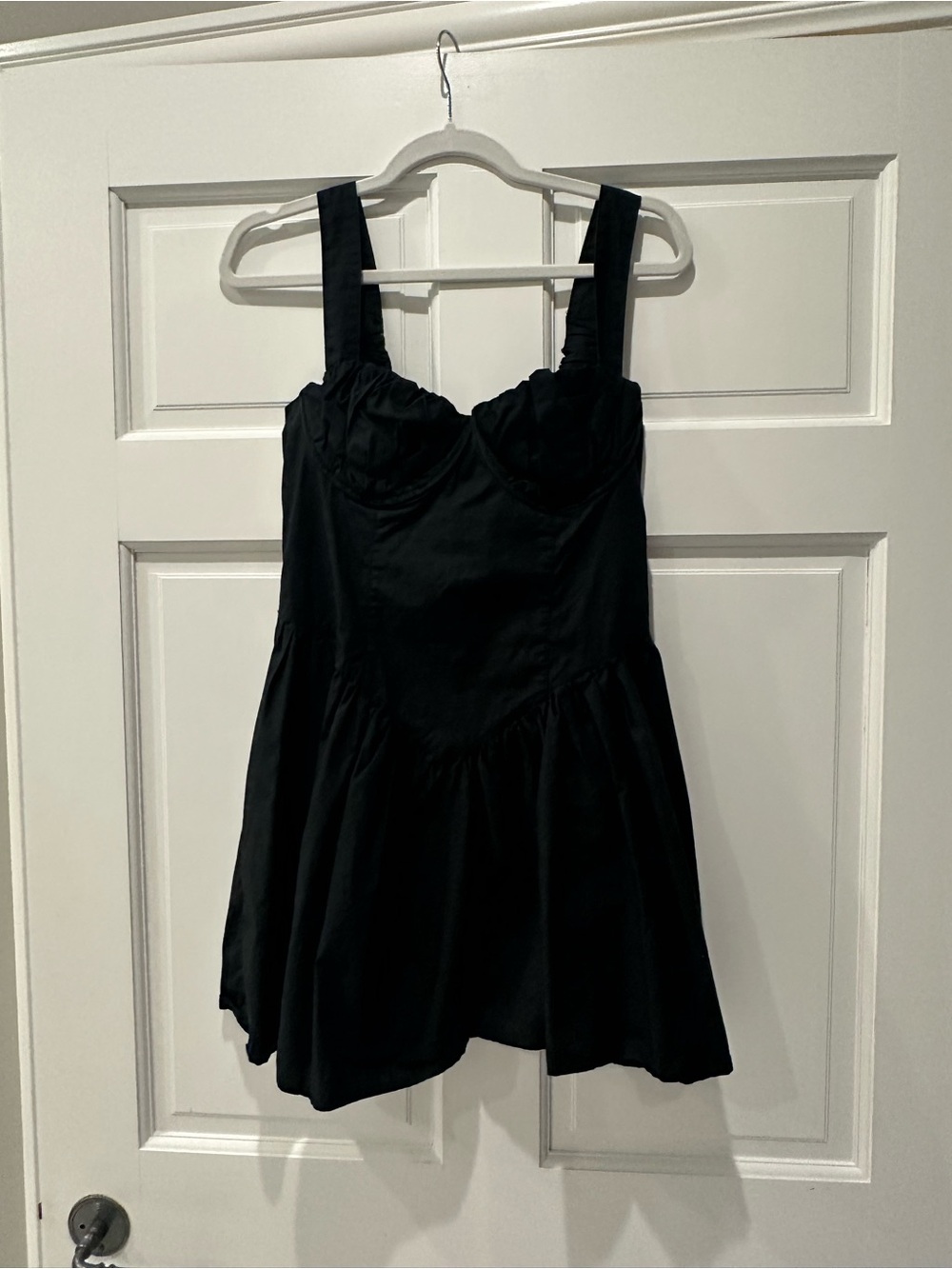 Future collective- Black Sleeveless Fit-and-Flare Mini Dress